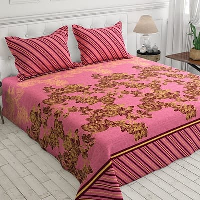 tea pink pure cotton bedsheets