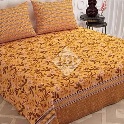 peach pure cotton bedsheets