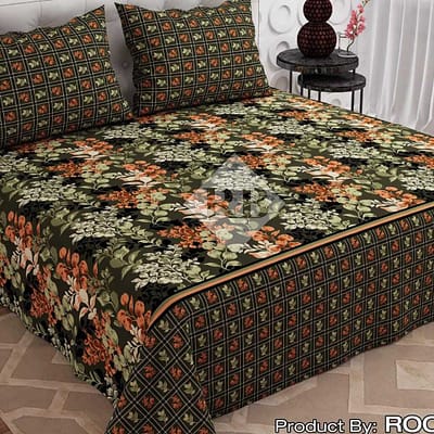 green pure cotton bedsheets