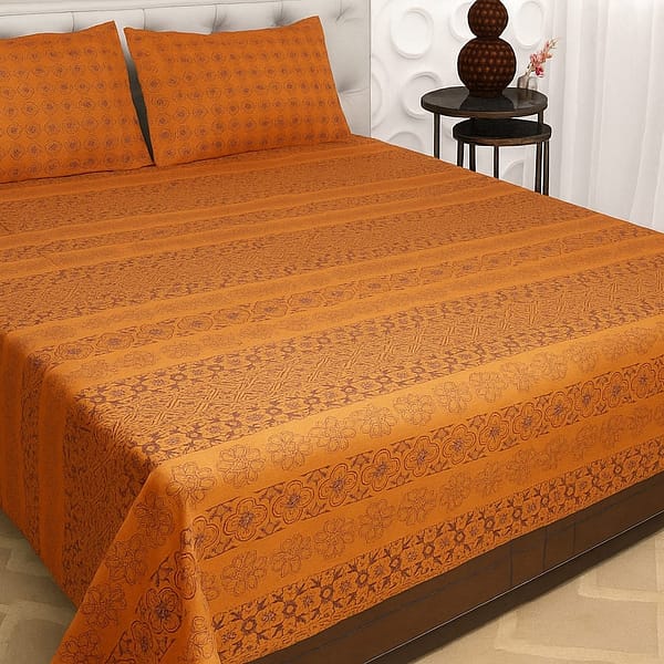 Orange Bed sheet