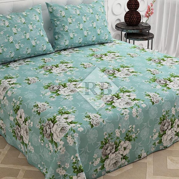 floral cotton bedsheet