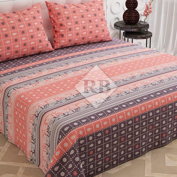 Pink Floral Bloom Cotton Bed Sheet